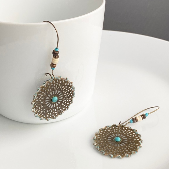 NEW Drop Bronze Earrings - Picture 5 of 7